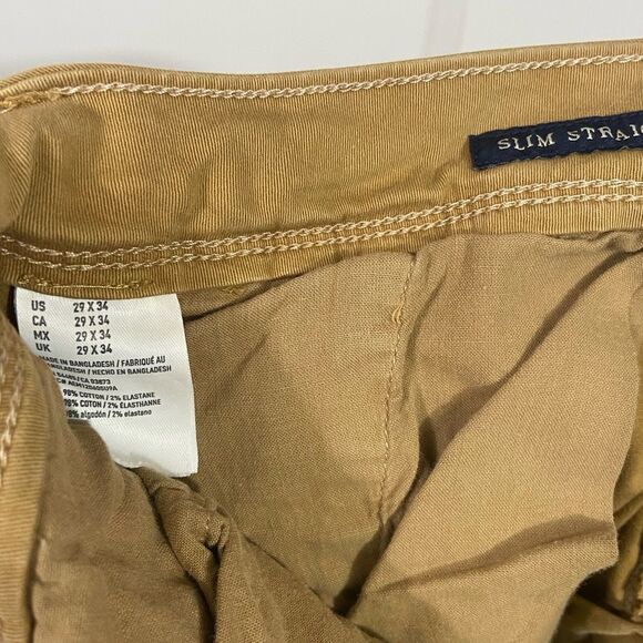 American Eagle 29x34 Tan Slim Straight Jeans - Picture 3 of 3
